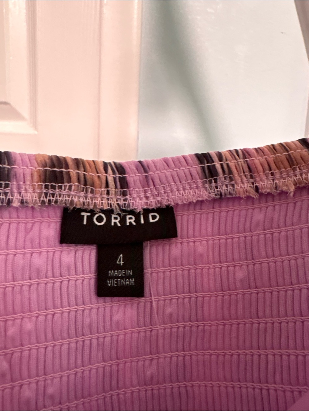 Torrid Lavender and Pink Maxi Dress with Multicolor Trim Size 4x NWT - Picture 3 of 8